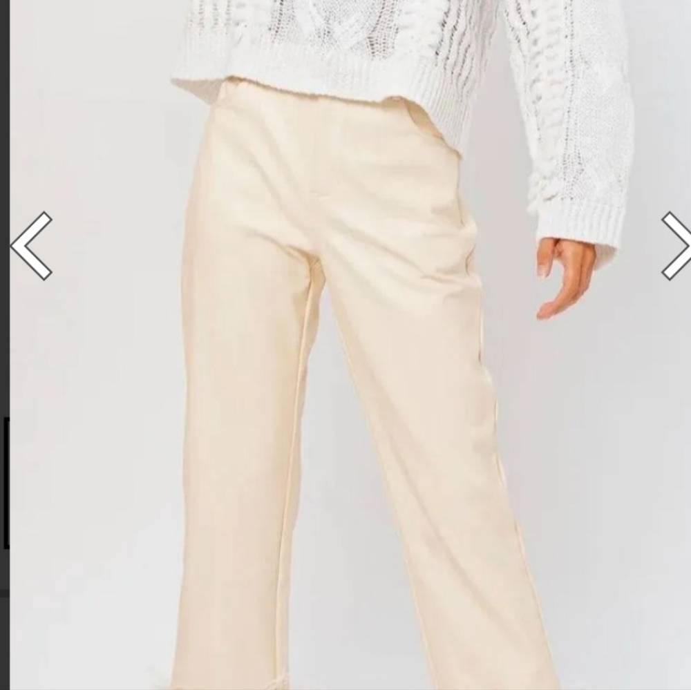 LE LIS faux leather pants